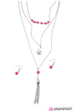 Paparazzi "The Songbird" Pink Necklace & Earring Set Paparazzi Jewelry