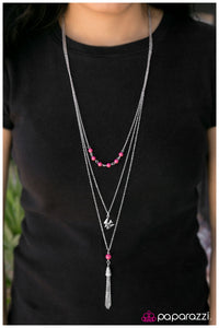 Paparazzi "The Songbird" Pink Necklace & Earring Set Paparazzi Jewelry