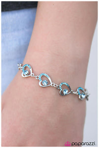 Paparazzi "The Song Of The Heart" Blue Bracelet Paparazzi Jewelry