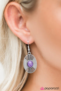 Paparazzi "The Sound Barrier - Purple" earring Paparazzi Jewelry