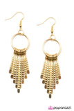 Paparazzi "The Speed of Light - Gold" earring Paparazzi Jewelry