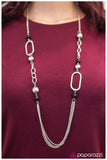 Paparazzi "The Start of Something Beautiful" Black Necklace & Earring Set Paparazzi Jewelry