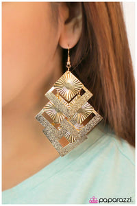 Paparazzi "The Sun Also Rises" Gold Earrings Paparazzi Jewelry