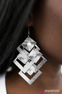 Paparazzi "The Sun Also Rises" Silver Earrings Paparazzi Jewelry