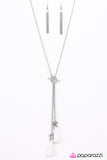 Paparazzi "The Tassel Train" White Necklace & Earring Set Paparazzi Jewelry