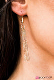 Paparazzi "The Tassel Train" Gold Necklace & Earring Set Paparazzi Jewelry