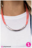 Paparazzi "The Texan" Orange Necklace & Earring Set Paparazzi Jewelry