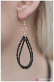 Paparazzi "The Texan" Black Necklace & Earring Set Paparazzi Jewelry