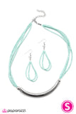 Paparazzi "The Texan" Blue Necklace & Earring Set Paparazzi Jewelry