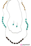 Paparazzi "The Tides Have Turned" Blue Necklace & Earring Set Paparazzi Jewelry