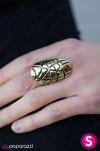 Paparazzi "The Tortoise and the Hare - Brass" ring Paparazzi Jewelry