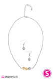 Paparazzi "The TRIO Grande" Silver Necklace & Earring Set Paparazzi Jewelry