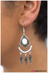 Paparazzi "The West Wind" White Earrings Paparazzi Jewelry