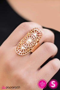 Paparazzi "The WHEEL To Do Wonders - Gold" ring Paparazzi Jewelry