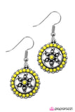 Paparazzi "The Wonder Wheel" Yellow Earrings Paparazzi Jewelry