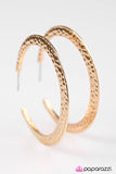 Paparazzi "The World Is SHINE - Gold" earring Paparazzi Jewelry