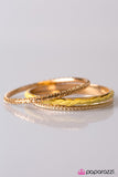 Paparazzi "The World Re-CORD" Yellow Bracelet Paparazzi Jewelry