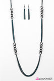 Paparazzi "The World Series - Blue" necklace Paparazzi Jewelry