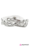 Paparazzi "The Wow Factor - White" bracelet Paparazzi Jewelry