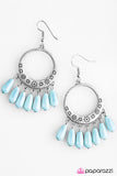 Paparazzi "Think Color - Blue" earring Paparazzi Jewelry
