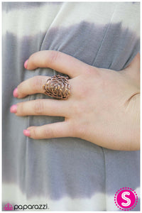 Paparazzi "Think Happy Thoughts - Copper" ring Paparazzi Jewelry