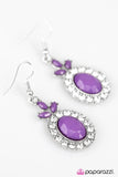 Paparazzi "Think Like a Queen - Purple" earring Paparazzi Jewelry