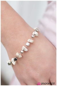 Paparazzi "This Calls For A PEBBLE-bration! - White" bracelet Paparazzi Jewelry