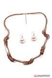 Paparazzi "This Has A Nice Ring To It" Copper Necklace & Earring Set Paparazzi Jewelry