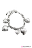 Paparazzi "This Heart Of Mine" Silver Bracelet Paparazzi Jewelry