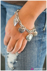 Paparazzi "This Heart Of Mine" Silver Bracelet Paparazzi Jewelry