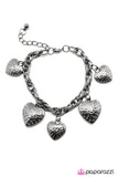 Paparazzi "This Heart Of Mine" Black Bracelet Paparazzi Jewelry