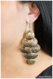 Paparazzi "This Is Your Chance - Brass" earring Paparazzi Jewelry