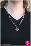 Paparazzi "This May HEART A Little" Purple Necklace & Earring Set Paparazzi Jewelry