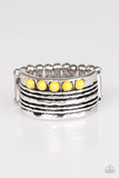 Paparazzi "This Might Take A-WILD" Yellow Ring Paparazzi Jewelry