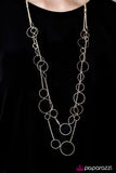 Paparazzi "This Party Is HOOP-ing! - Gold" necklace Paparazzi Jewelry