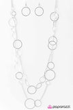 Paparazzi "This Party Is HOOP-ing! - Silver" necklace Paparazzi Jewelry