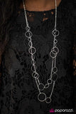 Paparazzi "This Party Is HOOP-ing! - Silver" necklace Paparazzi Jewelry
