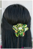 Paparazzi "This Used to Be My Playground - Green" hair clip Paparazzi Jewelry