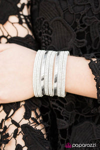 Paparazzi "Thriller" White Wrap Bracelet Paparazzi Jewelry