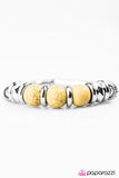 Paparazzi "Through The Jungle - Yellow" bracelet Paparazzi Jewelry