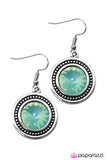 Paparazzi "Through The Periscope" Green Earrings Paparazzi Jewelry