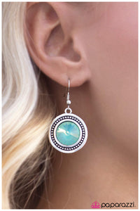 Paparazzi "Through The Periscope" Green Earrings Paparazzi Jewelry