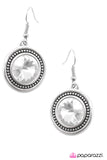 Paparazzi "Through The Periscope" White Earrings Paparazzi Jewelry