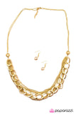 Paparazzi "Through Thick or Thin - Gold" necklace Paparazzi Jewelry