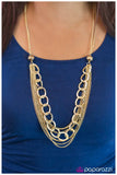 Paparazzi "Through Thick or Thin - Gold" necklace Paparazzi Jewelry