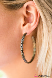 Paparazzi "Thrown For A HOOP" earring Paparazzi Jewelry