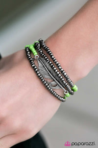 Paparazzi "Thunderbird - Green" bracelet Paparazzi Jewelry