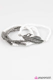 Paparazzi "Thunderbird - White" bracelet Paparazzi Jewelry