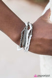 Paparazzi "Thunderbird - White" bracelet Paparazzi Jewelry