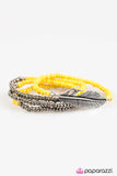 Paparazzi "Thunderbird - Yellow" bracelet Paparazzi Jewelry